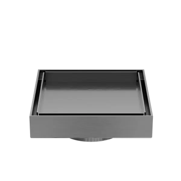 130MM SQUARE TILE INSERT FLOOR WASTE 50MM OUTLET MATTE BLACK / BRUSHED NICKEL / BRUSHED GOLD / GUN METAL / BRUSHED BRONZE -  - #tag1# - #tag2#- #variant#
