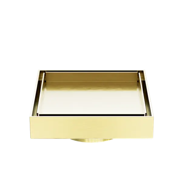 130MM SQUARE TILE INSERT FLOOR WASTE 50MM OUTLET MATTE BLACK / BRUSHED NICKEL / BRUSHED GOLD / GUN METAL / BRUSHED BRONZE -  - #tag1# - #tag2#- #variant#