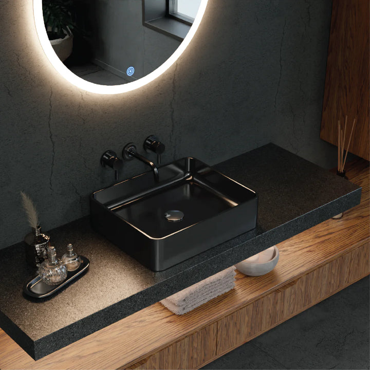 Round Titan LED Mirror With Demister 900mm - Zenithbath