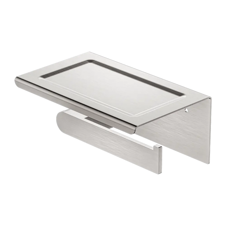 BIANCA TOILET ROLL HOLDER WITH PHONE HOLDER CHROME / MATTE BLACK / BRUSHED NICKEL / BRUSHED GOLD / GUN METAL -  - #tag1# - #tag2#- #variant#