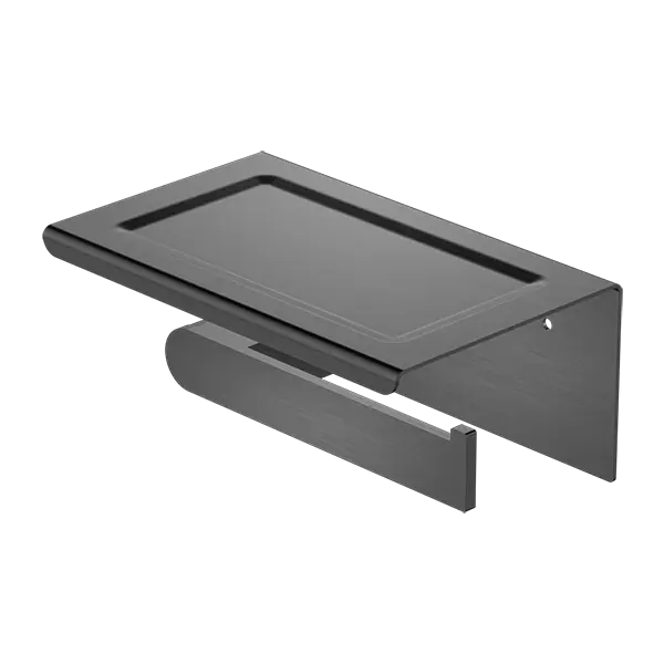 BIANCA TOILET ROLL HOLDER WITH PHONE HOLDER CHROME / MATTE BLACK / BRUSHED NICKEL / BRUSHED GOLD / GUN METAL -  - #tag1# - #tag2#- #variant#
