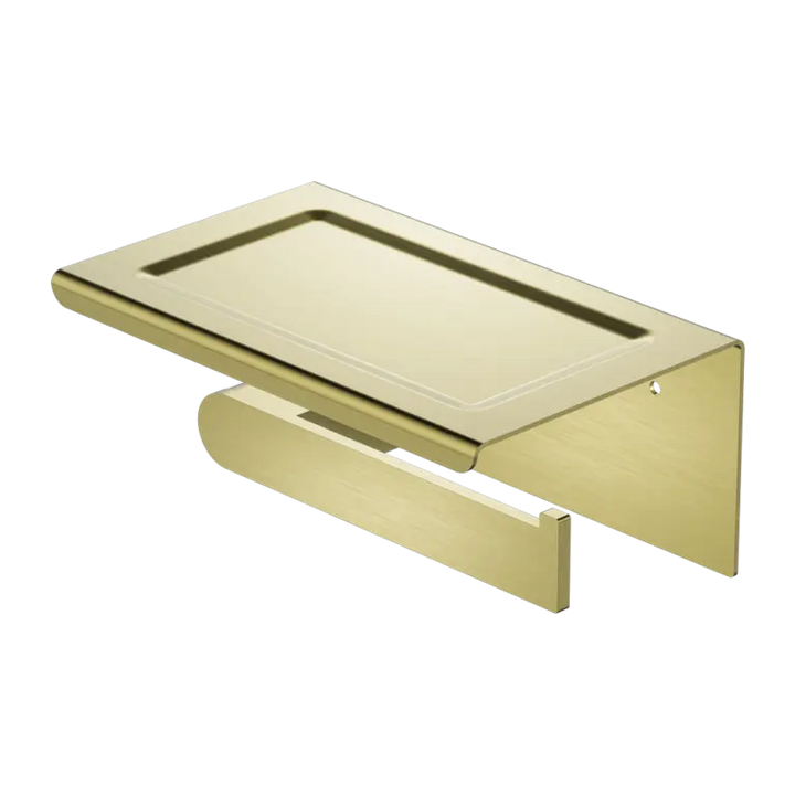 BIANCA TOILET ROLL HOLDER WITH PHONE HOLDER CHROME / MATTE BLACK / BRUSHED NICKEL / BRUSHED GOLD / GUN METAL -  - #tag1# - #tag2#- #variant#