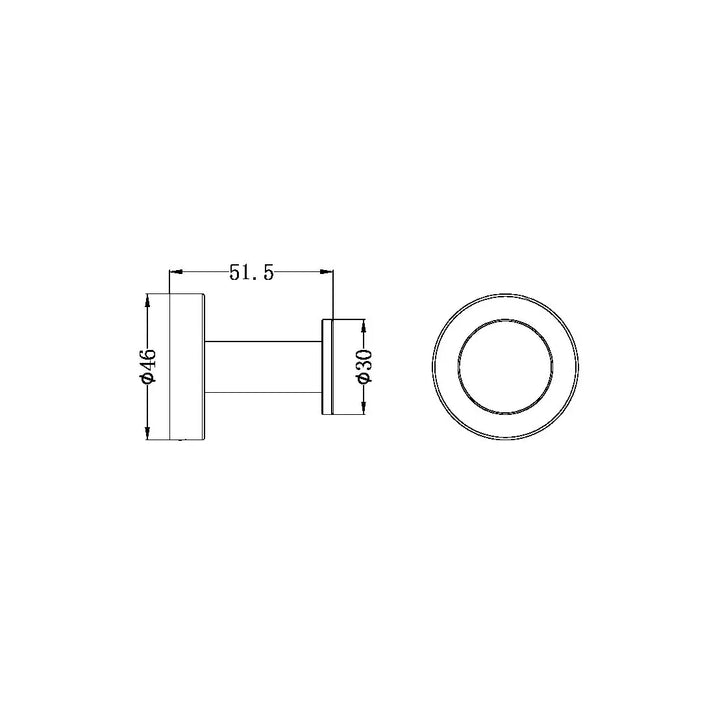 CLASSIC ROBE HOOK CHROME / MATTE BLACK / BRUSHED NICKEL -  - #tag1# - #tag2#- #variant#