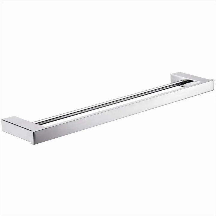 Cube Range Double Bars Towel Rail (Non Heated) Chrome Finish - 750mm -  - #tag1# - #tag2#- #variant#