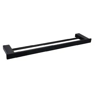 Cube Range Double Bars Towel Rail (Non Heated) Matte Black Finish - 900mm -  - #tag1# - #tag2#- #variant#