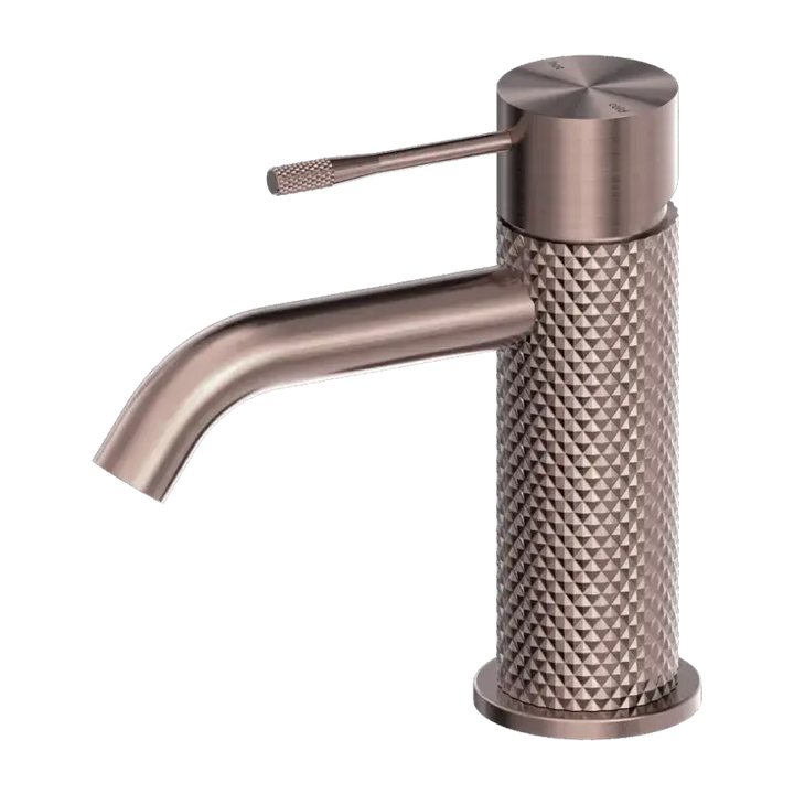 DIAMOND KNURLING OPAL BASIN MIXER - WITH PVD COATING BRUSHED NICKEL / BRUSHED GOLD / GUN METAL / BRUSHED BRONZE -  - #tag1# - #tag2#- #variant#