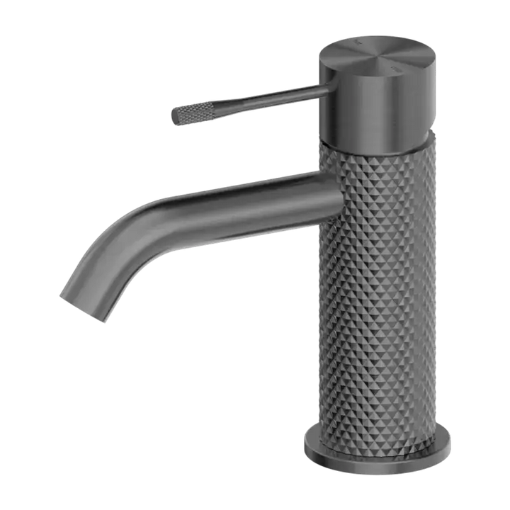 DIAMOND KNURLING OPAL BASIN MIXER - WITH PVD COATING BRUSHED NICKEL / BRUSHED GOLD / GUN METAL / BRUSHED BRONZE -  - #tag1# - #tag2#- #variant#