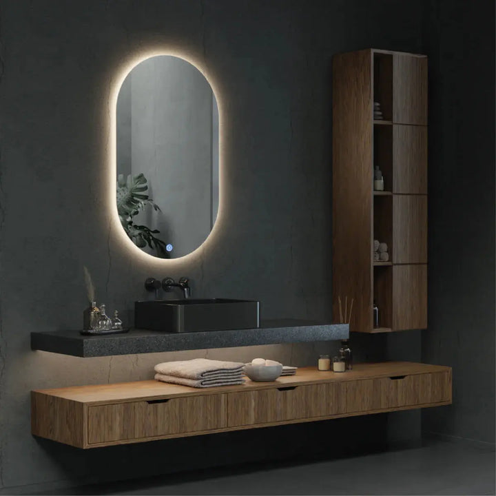 Eclipse Titan LED Mirror With Demister 600x1000mm -  - #tag1# - #tag2#- #variant#