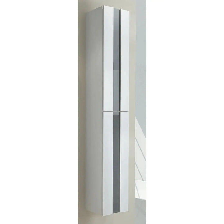 Eden Range Bathroom Tower Side Cabinet Gloss White 300 x 300 x 1800mm -  - #tag1# - #tag2#- #variant#