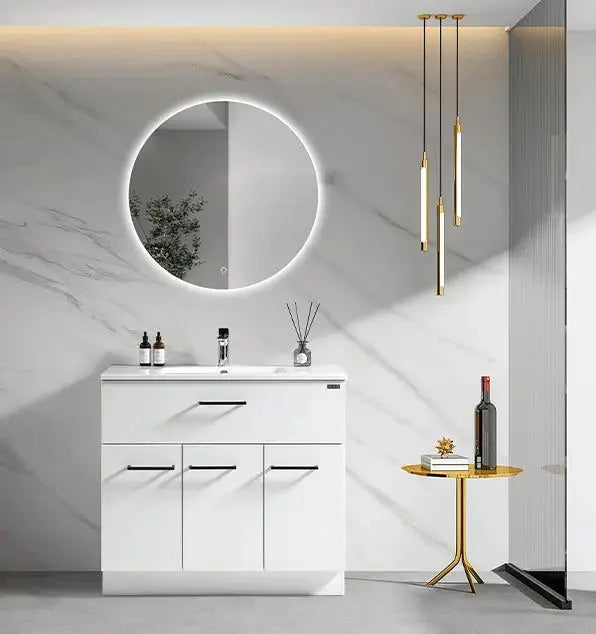 Erato Range Floor Standing Vanity Gloss White 750 x 460 x 850mm -  - #tag1# - #tag2#- #variant#