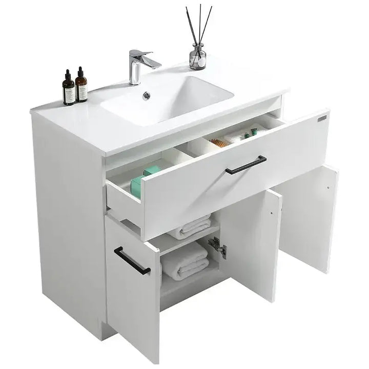 Erato Range Floor Standing Vanity Gloss White 750 x 460 x 850mm -  - #tag1# - #tag2#- #variant#
