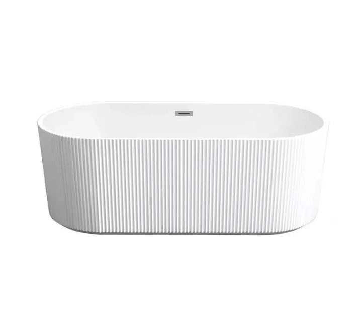 Free Standing Flutted Style Oval Shape Bathtub 1500x750x580mm -  - #tag1# - #tag2#- #variant#