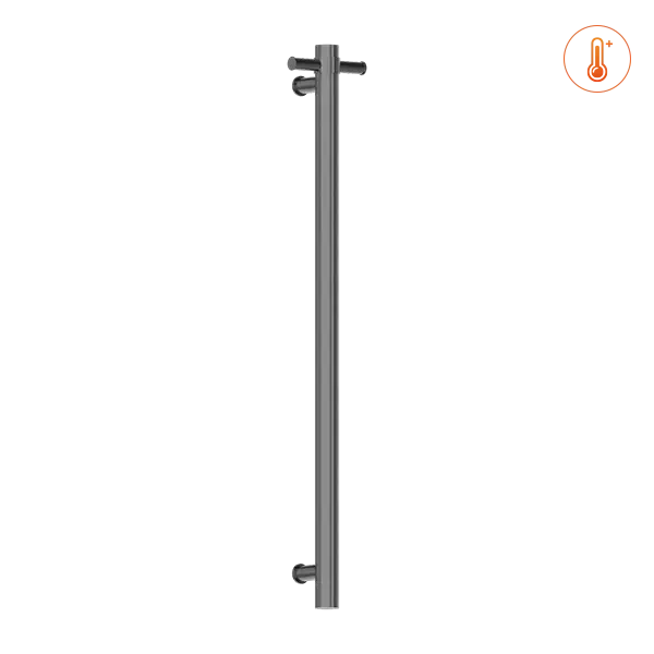 HEATED VERTICAL TOWEL RAIL BRUSHED BRONZE (NRV900HBZ) -  - #tag1# - #tag2#- #variant#
