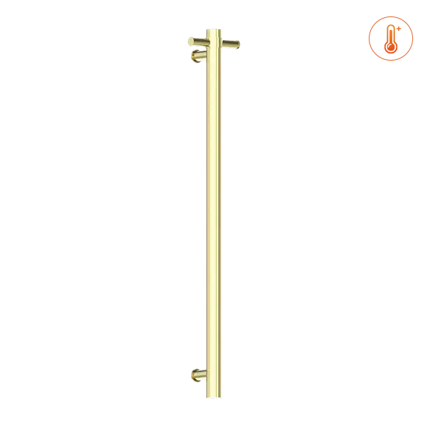 HEATED VERTICAL TOWEL RAIL BRUSHED BRONZE (NRV900HBZ) -  - #tag1# - #tag2#- #variant#