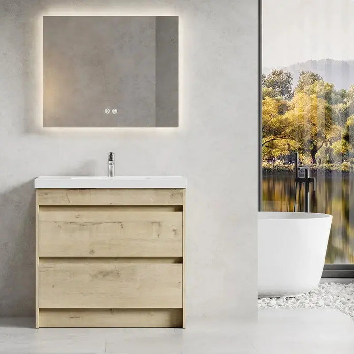 Koios Range Free Standing Vanity French Oak 750 x 460 x 850mm -  - #tag1# - #tag2#- #variant#