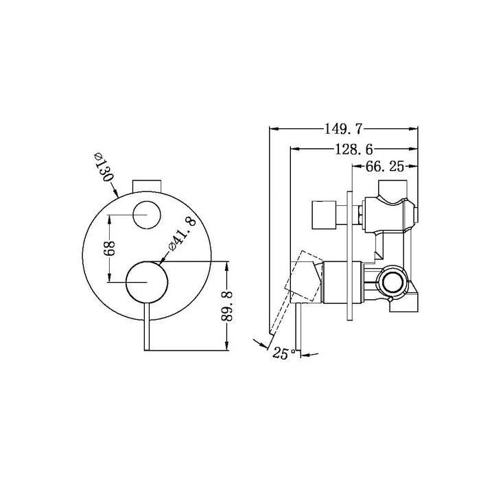 MECCA SHOWER MIXER WITH DIVERTOR -  - #tag1# - #tag2#- #variant#
