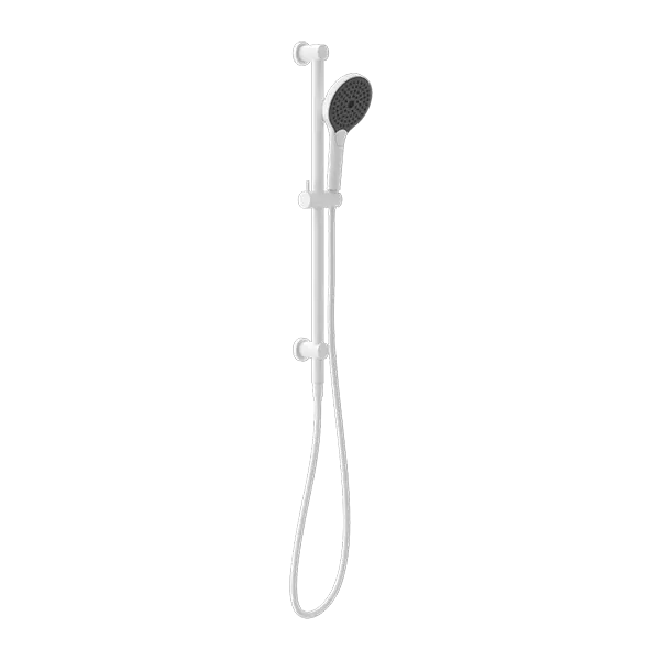 MECCA SHOWER RAIL WITH AIR SHOWER II CHROME / MATTE BLACK / BRUSHED NICKEL / BRUSHED GOLD / GUN METAL / BRUSHED BRONZE / MATTE WHITE -  - #tag1# - #tag2#- #variant#