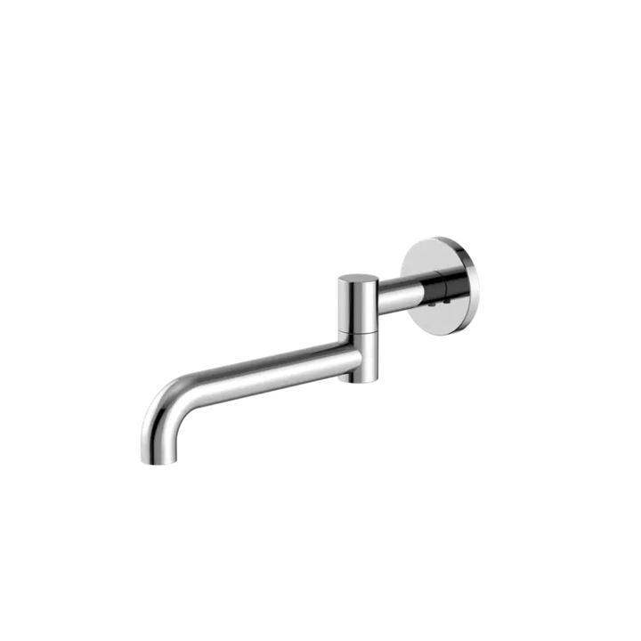 MECCA WALL MOUNTED SWIVEL BATH SPOUT ONLY 225MM CHROME / MATTE BLACK / MATTE WHITE / BRUSHED NICKEL / BRUSHED GOLD / GUN METAL / BRUSHED BRONZE -  - #tag1# - #tag2#- #variant#