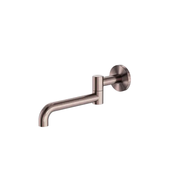 MECCA WALL MOUNTED SWIVEL BATH SPOUT ONLY 225MM CHROME / MATTE BLACK / MATTE WHITE / BRUSHED NICKEL / BRUSHED GOLD / GUN METAL / BRUSHED BRONZE -  - #tag1# - #tag2#- #variant#