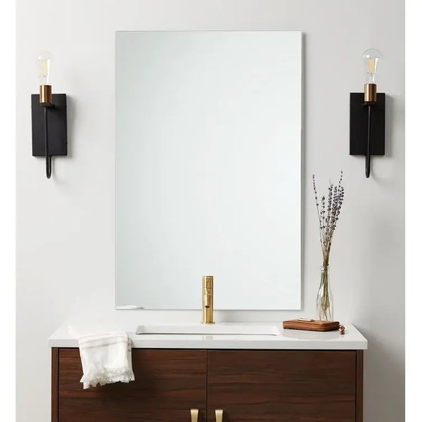 Square Polished Edge Mirror 900x900mm - Zenithbath