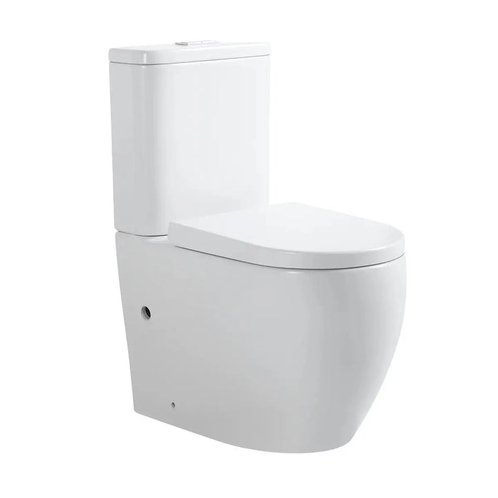 Mini Cyclone Back-to-Wall Toilet Suite in Gloss Black -  - #tag1# - #tag2#- #variant#