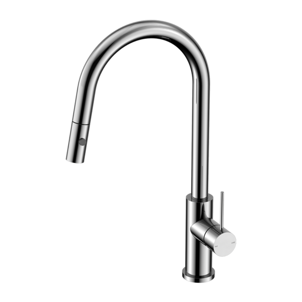 MECCA PULL OUT SINK MIXER WITH VEGIE SPRAY FUNCTION CHROME - Zenithbath