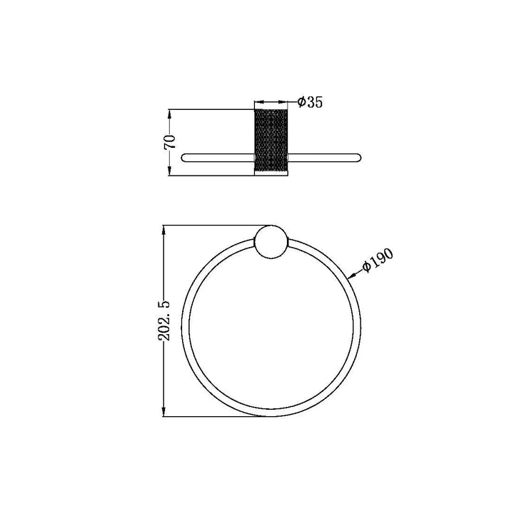 OPAL TOWEL RING BRUSHED NICKEL / BRUSHED GOLD / BRUSHED BRONZE / GRAPHITE -  - #tag1# - #tag2#- #variant#