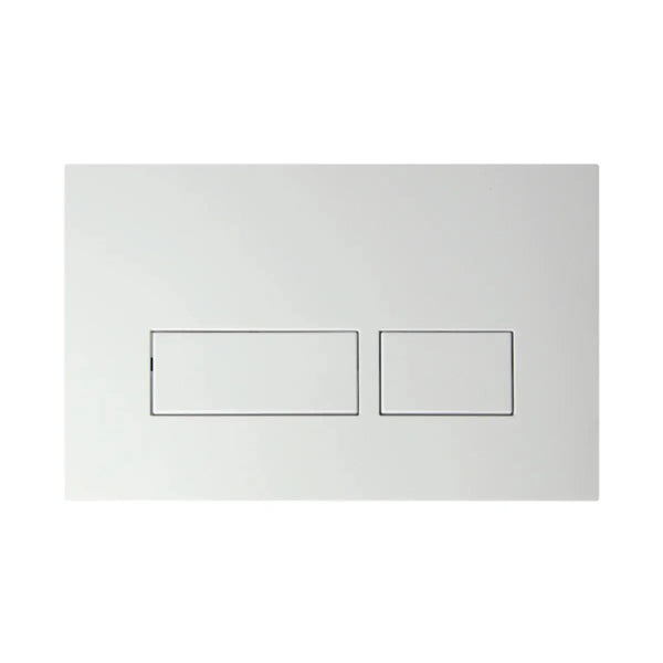 Niche Square Pneumatic Push Plate in Matte White Propel Industries Niche Square Pneumatic Push Plate in Matte White IN WALL CISTERN
