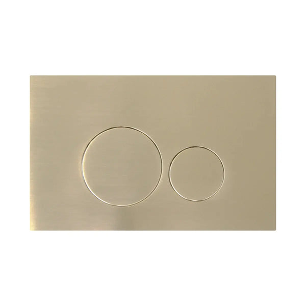 Niche Round Pneumatic Push Plate in Brushed Nickel Propel Industries Niche Round Pneumatic Push Plate in Brushed Nickel IN WALL CISTERN