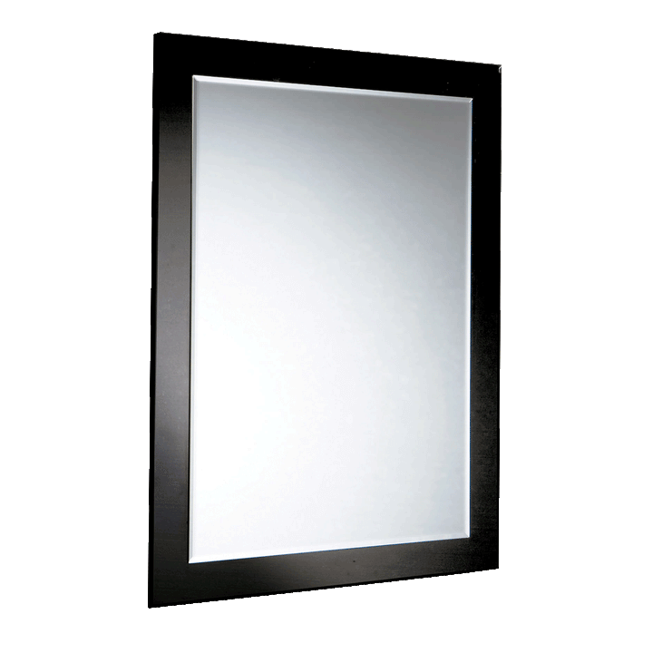 Rectangle Bathroom Mirror on Mirror with a Black Edge 750 x 900mm -  - #tag1# - #tag2#- #variant#