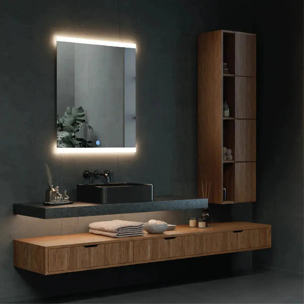 Rectangle Titan LED Mirror With Demister 750x900mm -  - #tag1# - #tag2#- #variant#