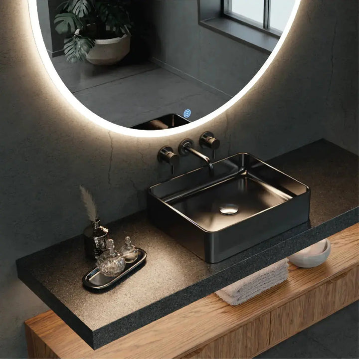 Round Titan LED Mirror With Demister 1200mm -  - #tag1# - #tag2#- #variant#