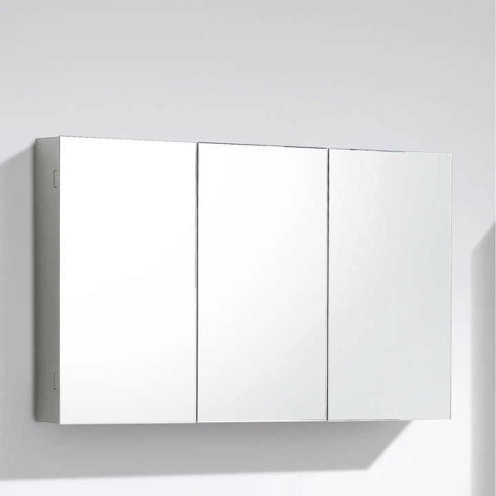 Smile Range Bathroom Mirror Cabinet White Finish 1200mm - Zenithbath