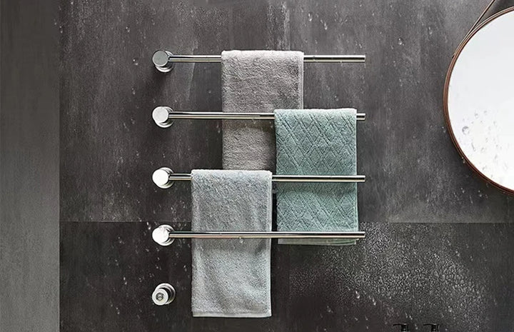 304 Stainless Steel Electric Towel Rack 50-55°C Constant Temperature Heated Drying Towel Bar 220V 55*11*51.5/66.5/81.5CM Zenith Bath 304 Stainless Steel Electric Towel Rack 50-55°C Constant Temperature Heated Drying Towel Bar 220V 55*11*51.5/66.5/81.5CM heated towel rail