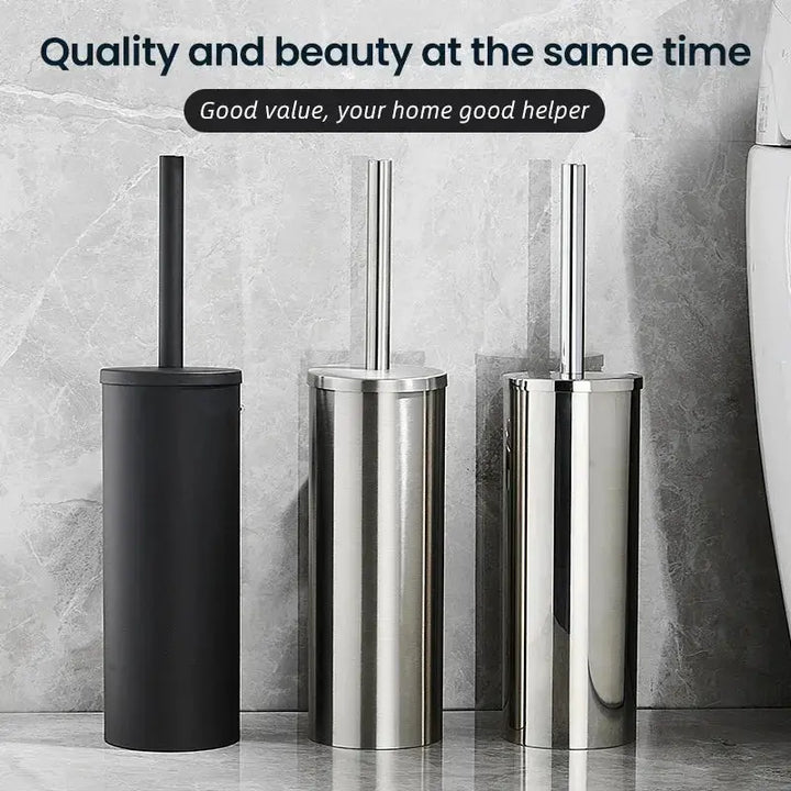 Stainless Steel Bathroom Toilet Brush Holder Wall Mounted -  - #tag1# - #tag2#- #variant#