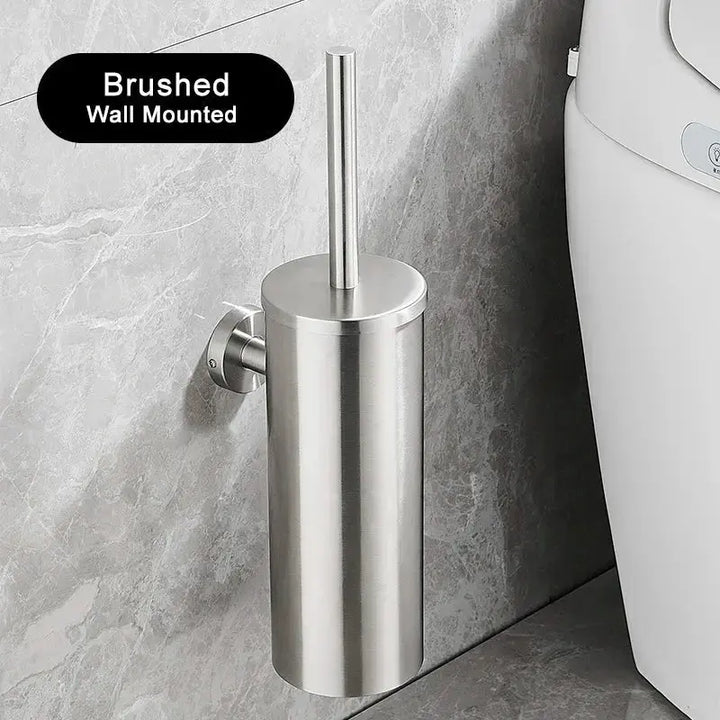 Stainless Steel Bathroom Toilet Brush Holder Wall Mounted -  - #tag1# - #tag2#- #variant#