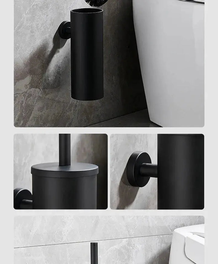 Stainless Steel Bathroom Toilet Brush Holder Wall Mounted -  - #tag1# - #tag2#- #variant#