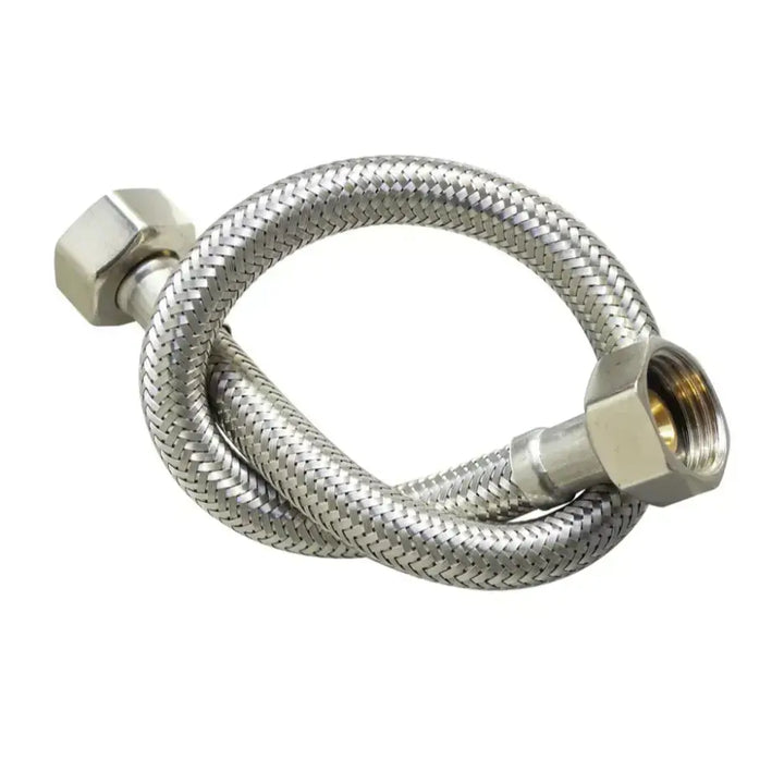 Stainless Steel Braided Hose 400mm (15mm, F/F) -  - #tag1# - #tag2#- #variant#
