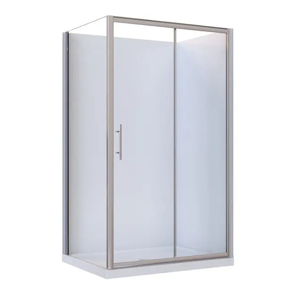 Semi Framed Sliding Shower Glass Enclosure 1200 x 900mm - Zenithbath