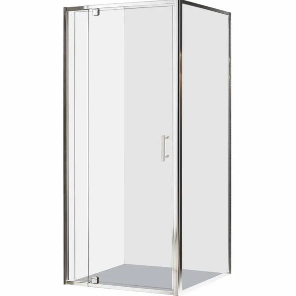 Semi Framed Pivot Shower Glass Enclosure 1000 x 1000mm - Zenithbath