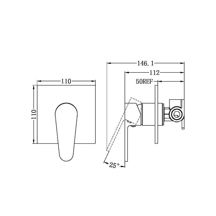 Victor Range Chrome Shower Mixer -  - #tag1# - #tag2#- #variant#