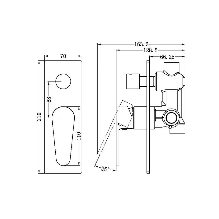 Victor Range Chrome Shower Mixer With Divertor -  - #tag1# - #tag2#- #variant#