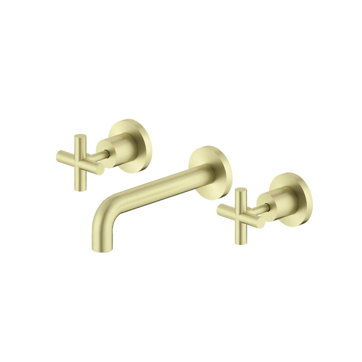 X PLUS WALL BASIN SET 180/215MM MATTE BLACK / BRUSHED GOLD -  - #tag1# - #tag2#- #variant#