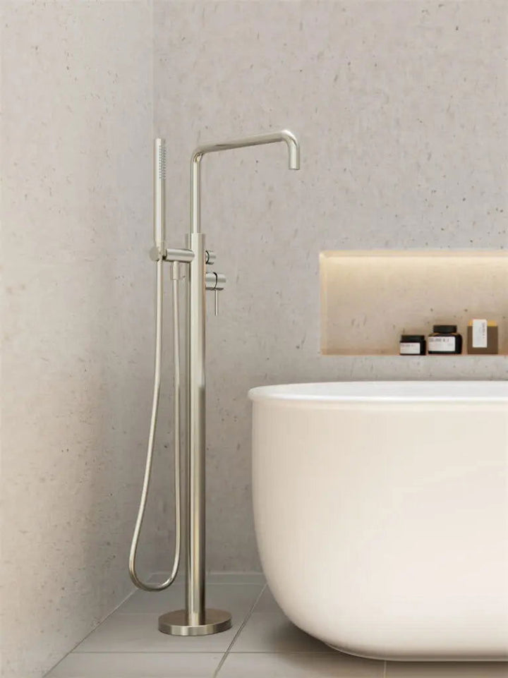 ZEN SS316L FREESTANDING BATH MIXER BRUSHED NICKEL / BRUSHED GOLD / BRUSHED NICKEL / GRAPHITE -  - #tag1# - #tag2#- #variant#