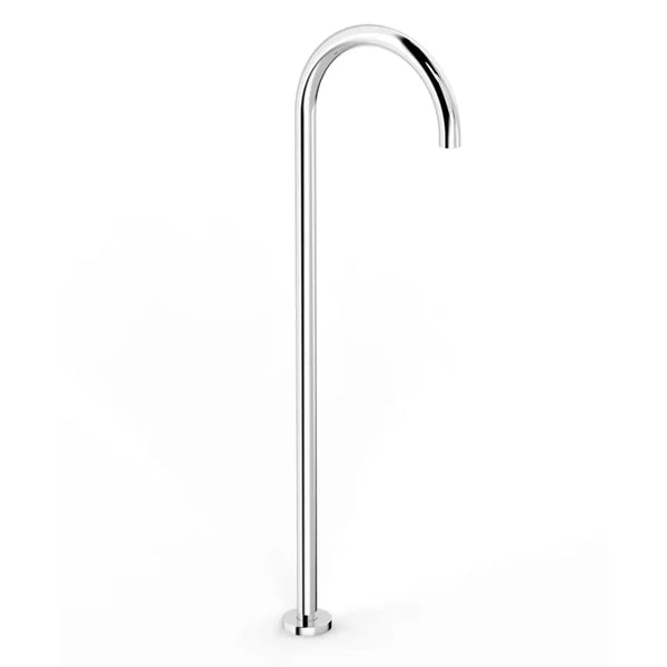 Round Goosneck Free Standing Bath Spout Chrome (SB002) - Zenithbath